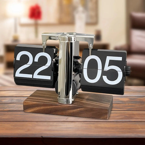 Flip Desk Clock Retro Mechanical Flip Clock